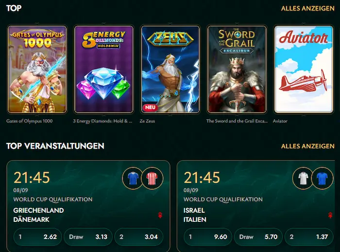 Spiele & Wetten games