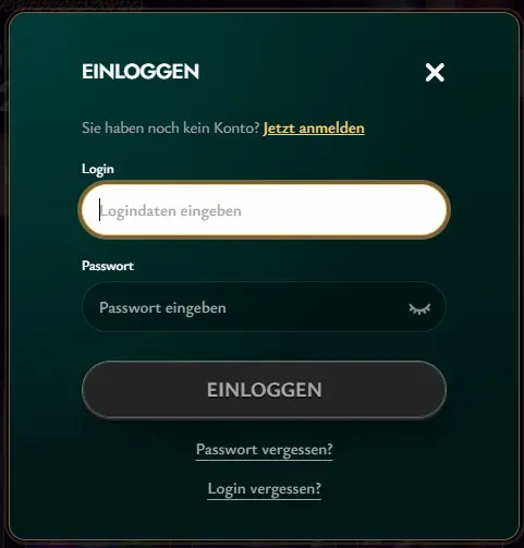 Cashed Casino login